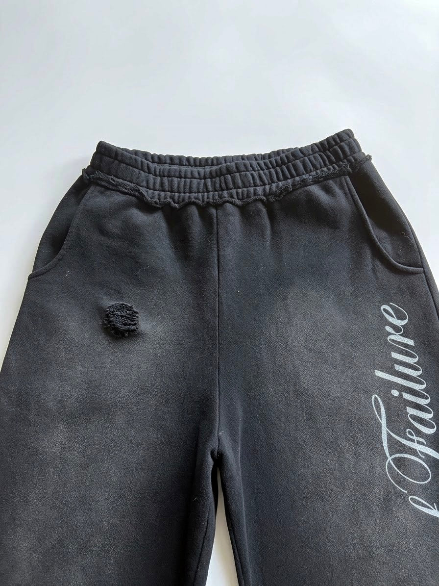 Black 3/4 "Fear of Failure" Shorts